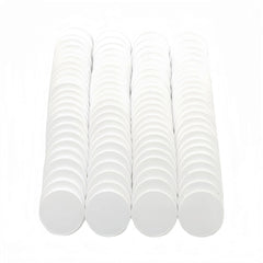 Close-up of 25mm white counters with smooth pickup