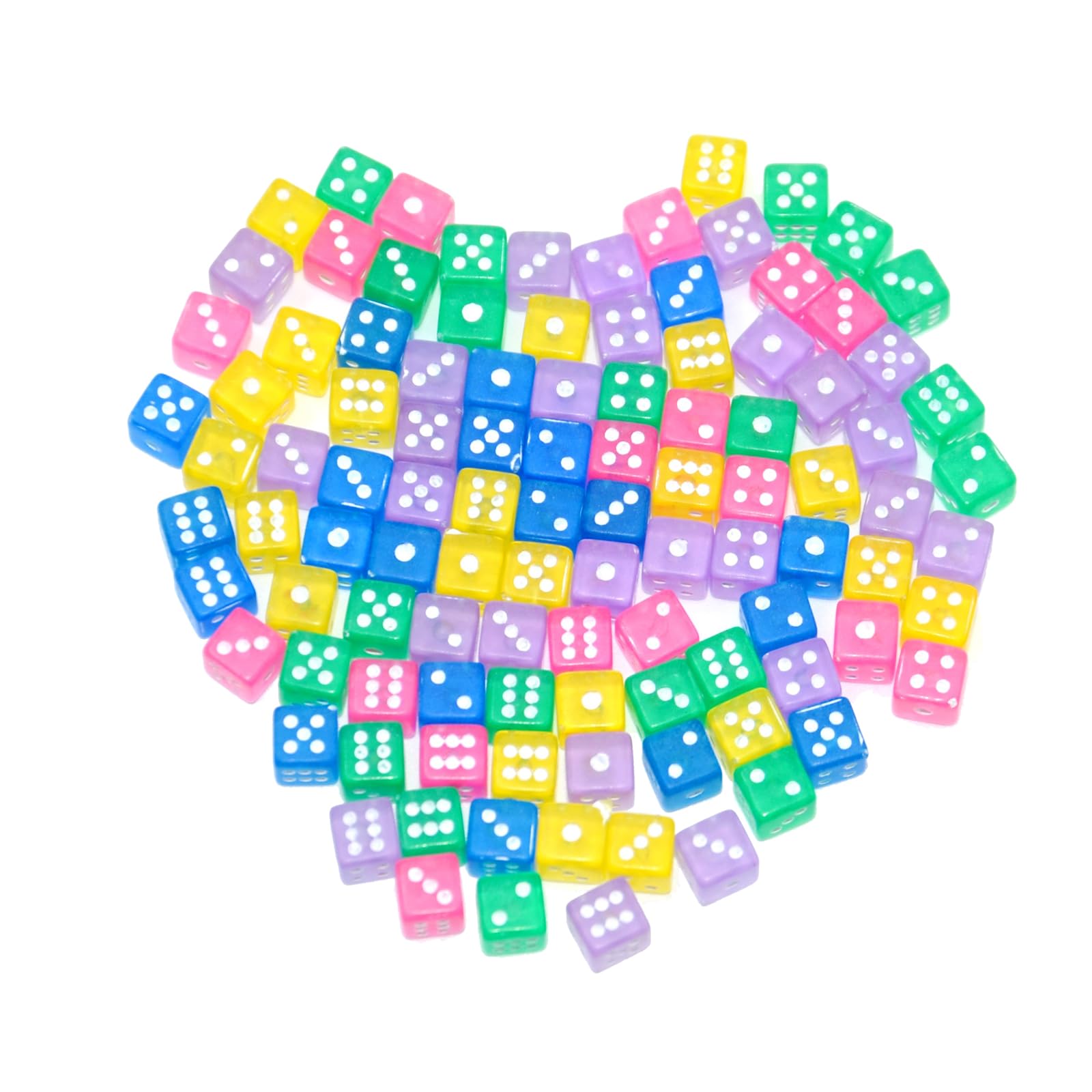 SmartDealsPro 5mm mini D6 dice for precise counting and fast rolling in games