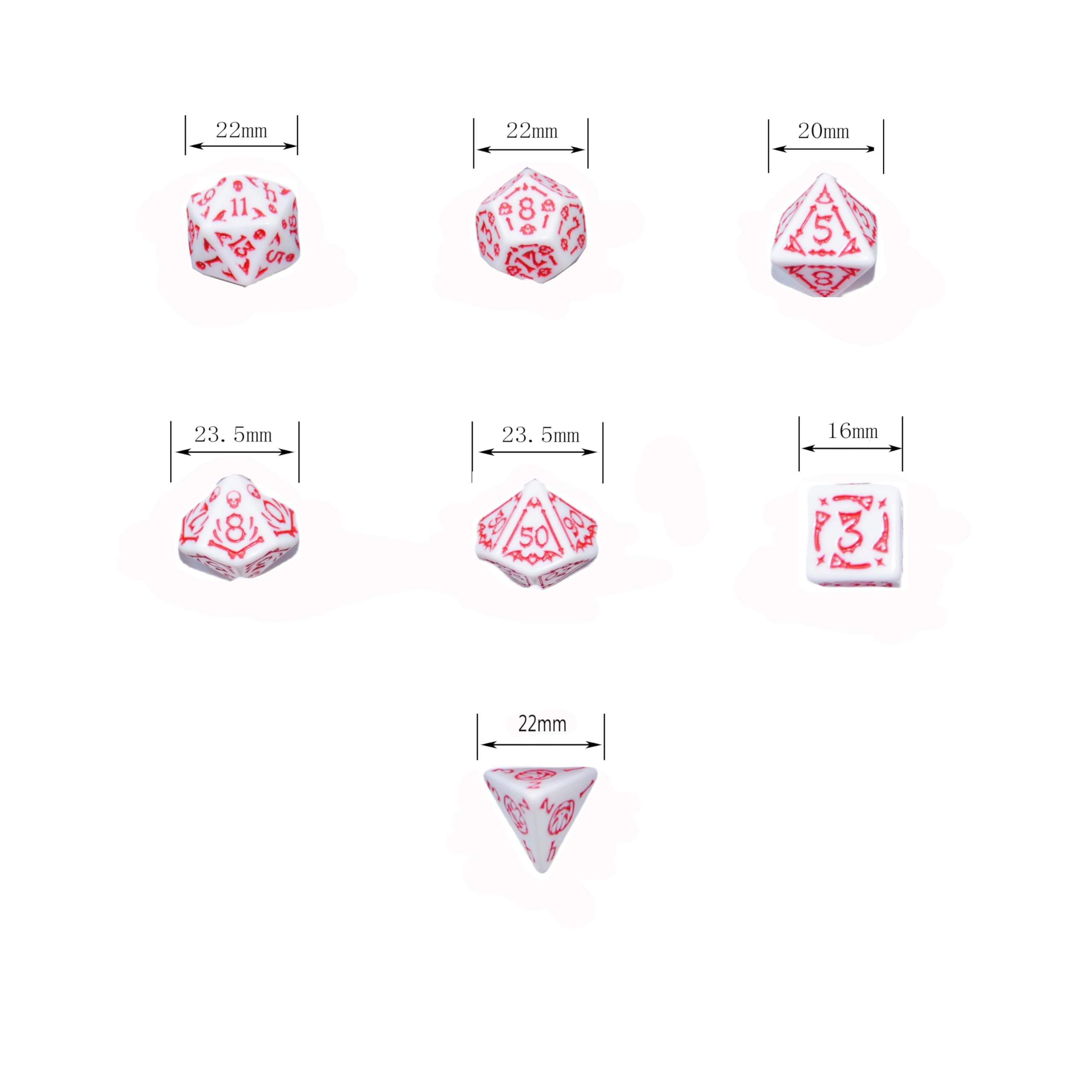 Smartdealspro acrylic dice with large golden numbers for easy reading.