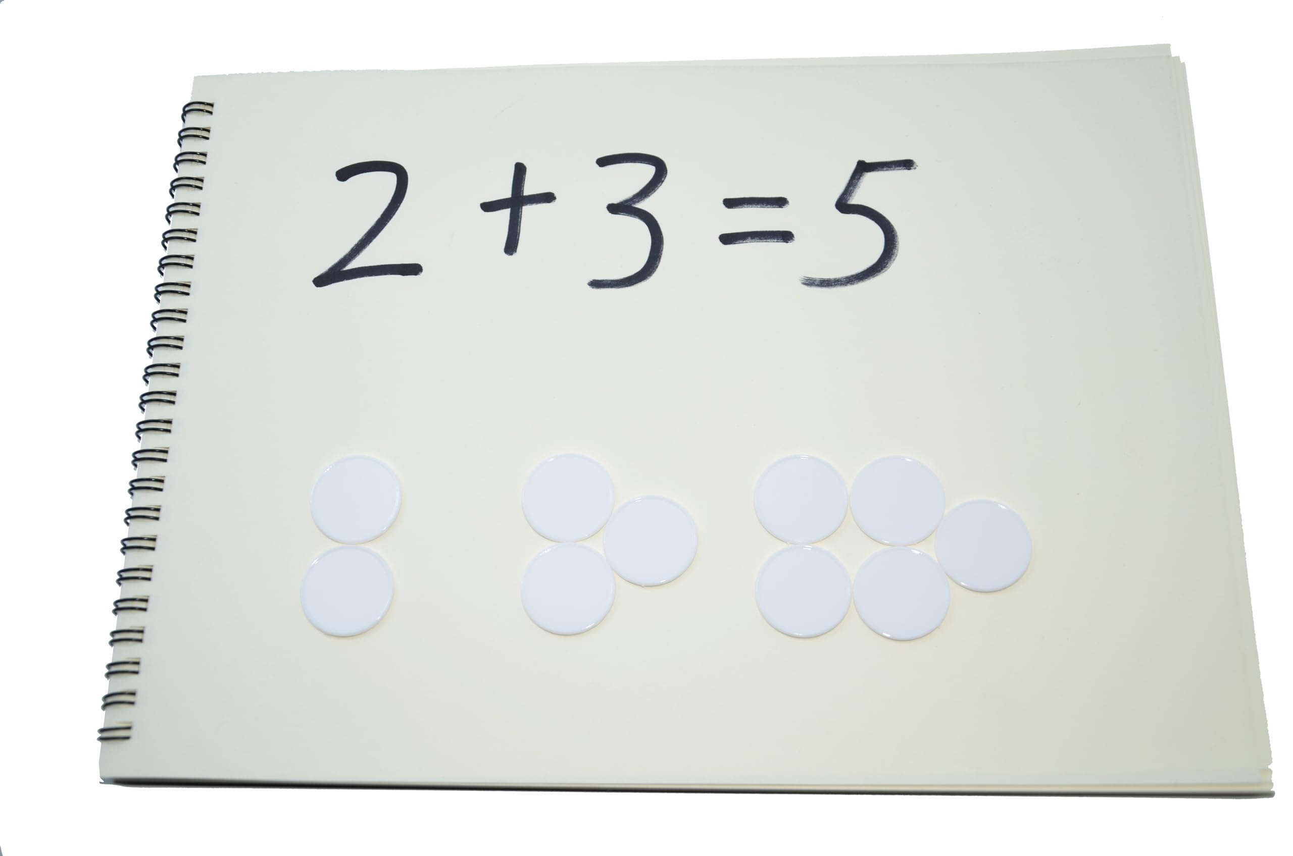 Classroom setup with counters for sorting and patterning