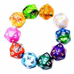 Smartdealspro D20 dice double-color 10-pack for vibrant RPG sessions