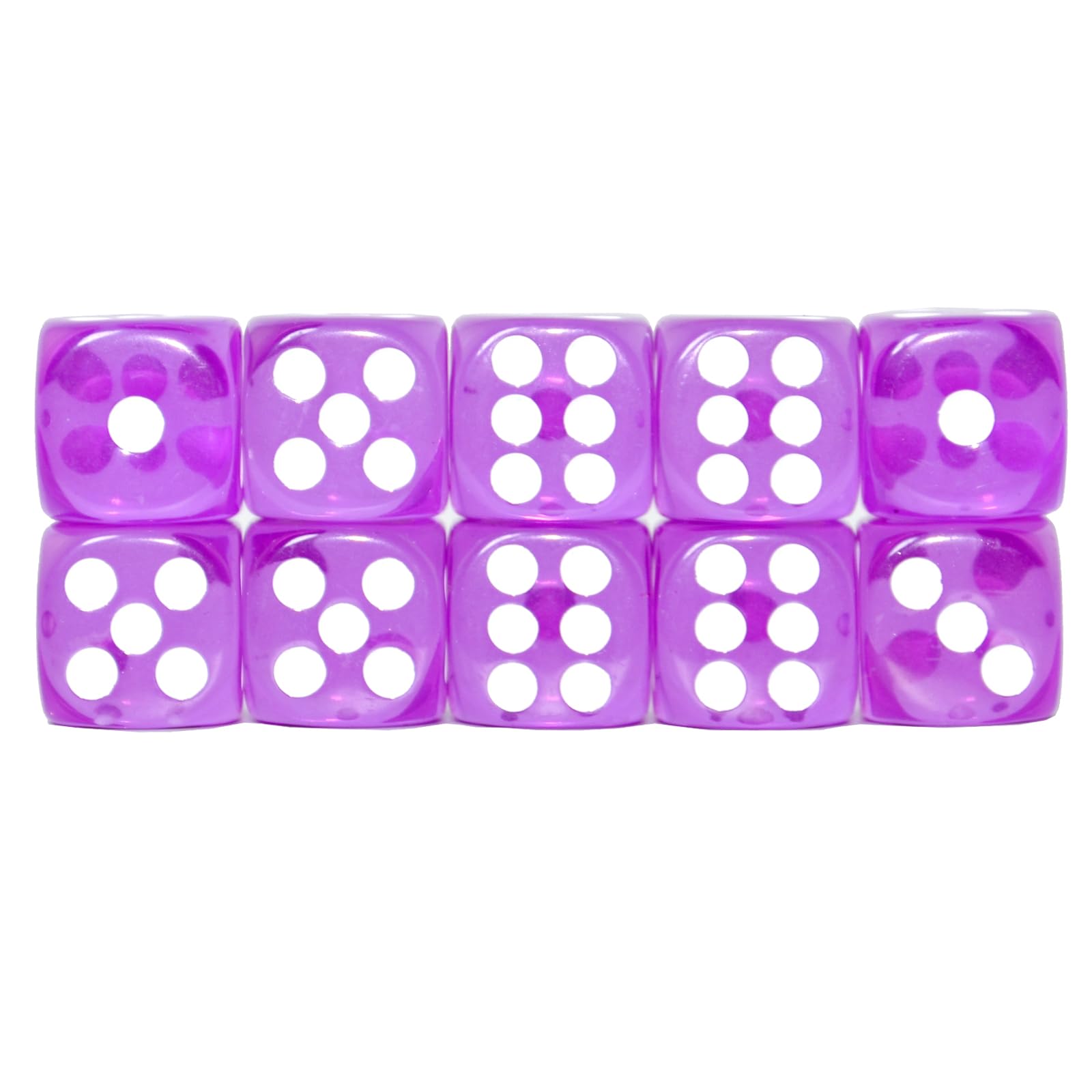 Compact purple translucent D6 dice from SmartDealsPro, perfect for board games