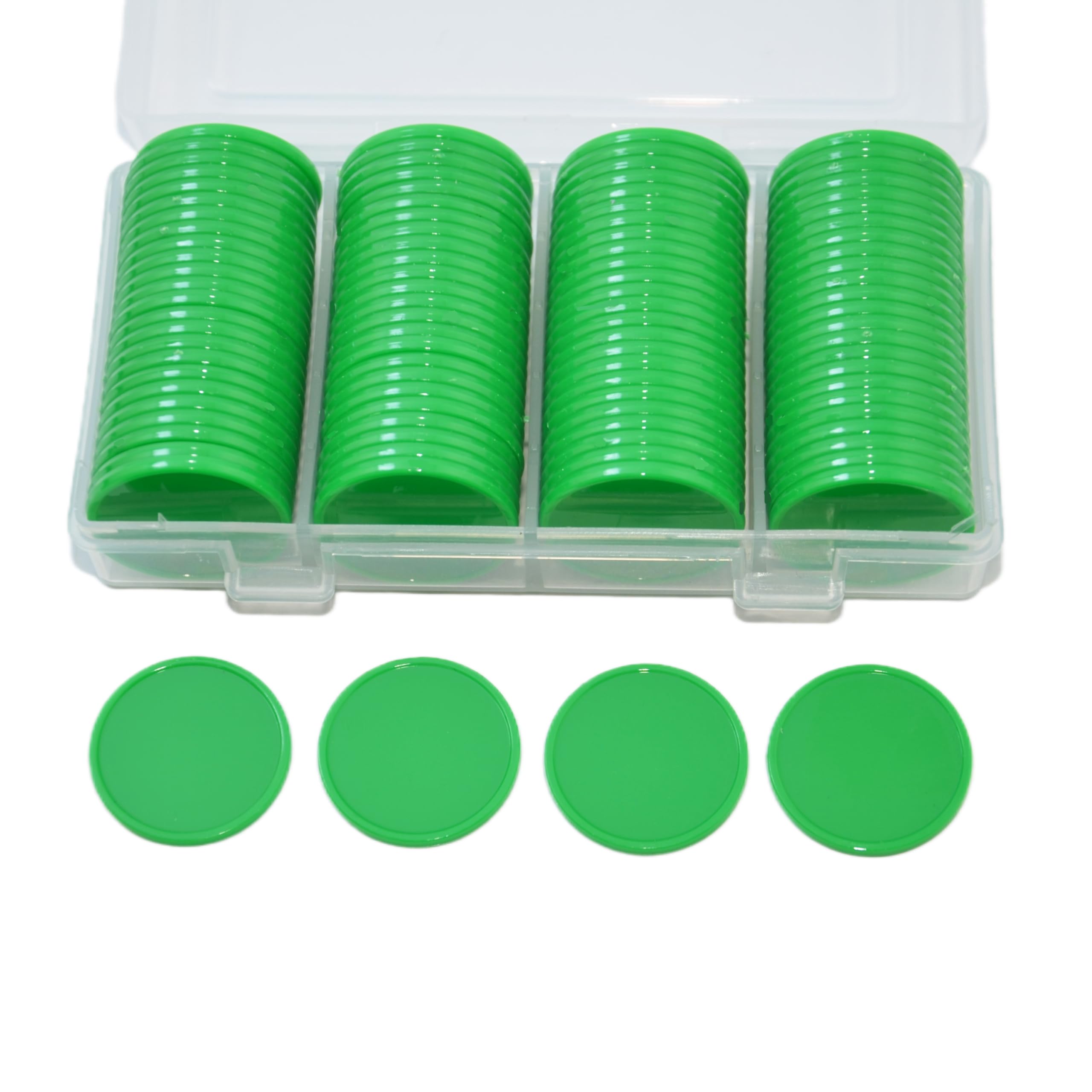 Smartdealspro plastic counting discs green, lightweight for hands-on learning.