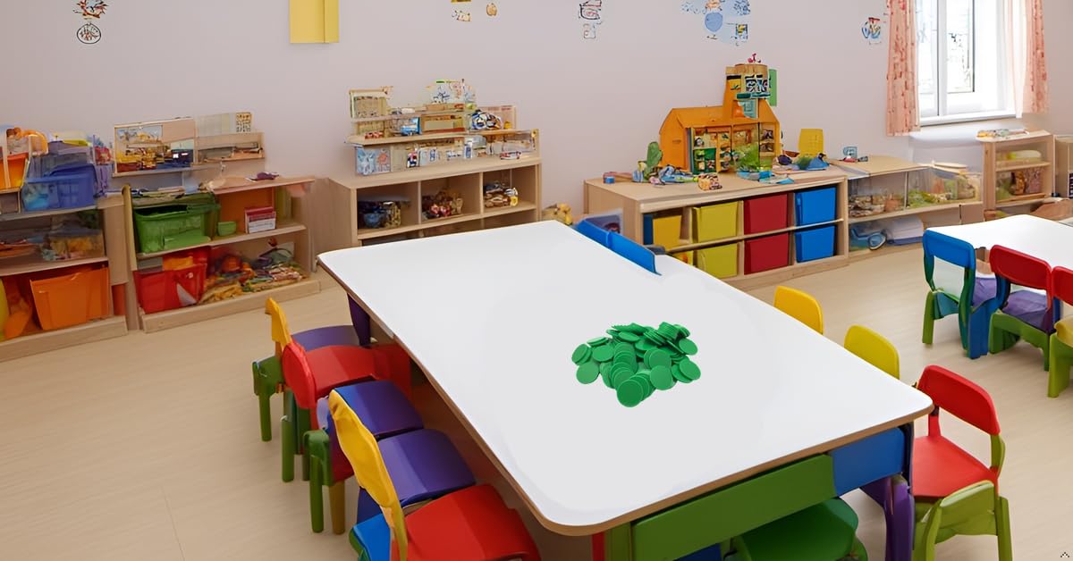 Smartdealspro probability grouping counters green for classroom exploration.