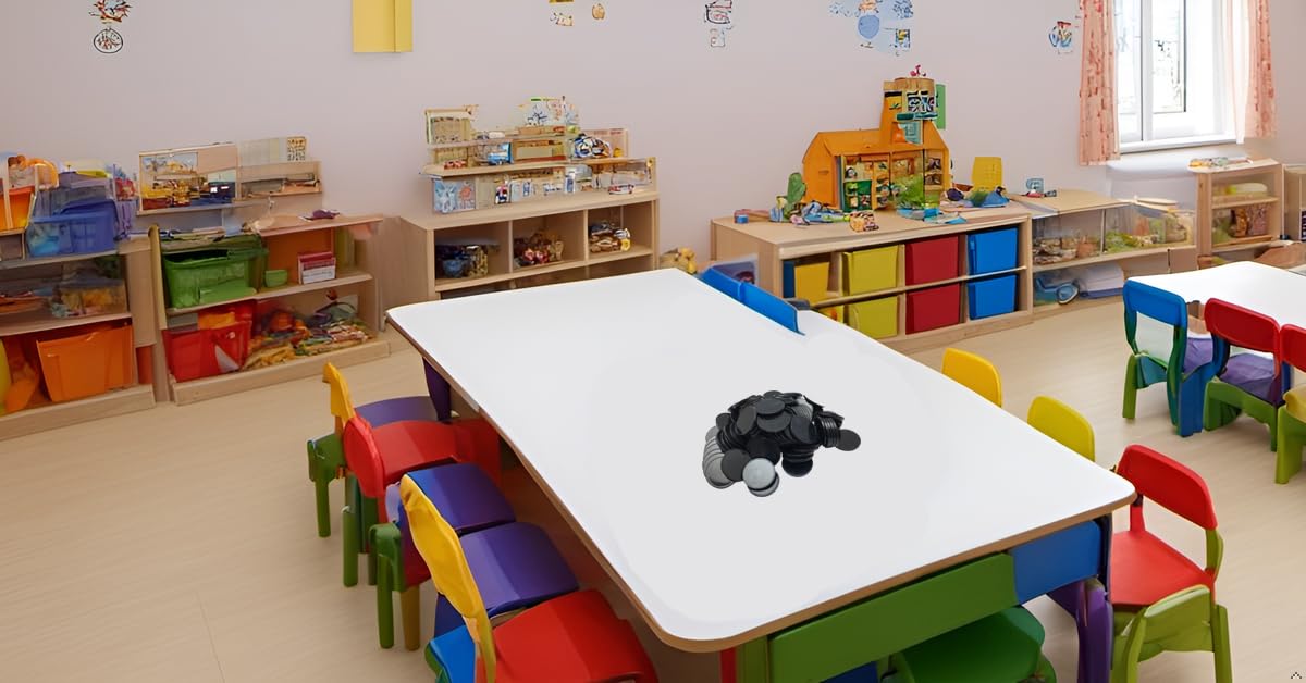Smartdealspro black opaque counters suitable for classroom use