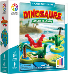 SmartGames Dinosaurs island tiles create vivid scenes for exploration.