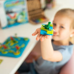 SmartGames Dinosaurs mystic-islands assembly progress encourages continued challenge.