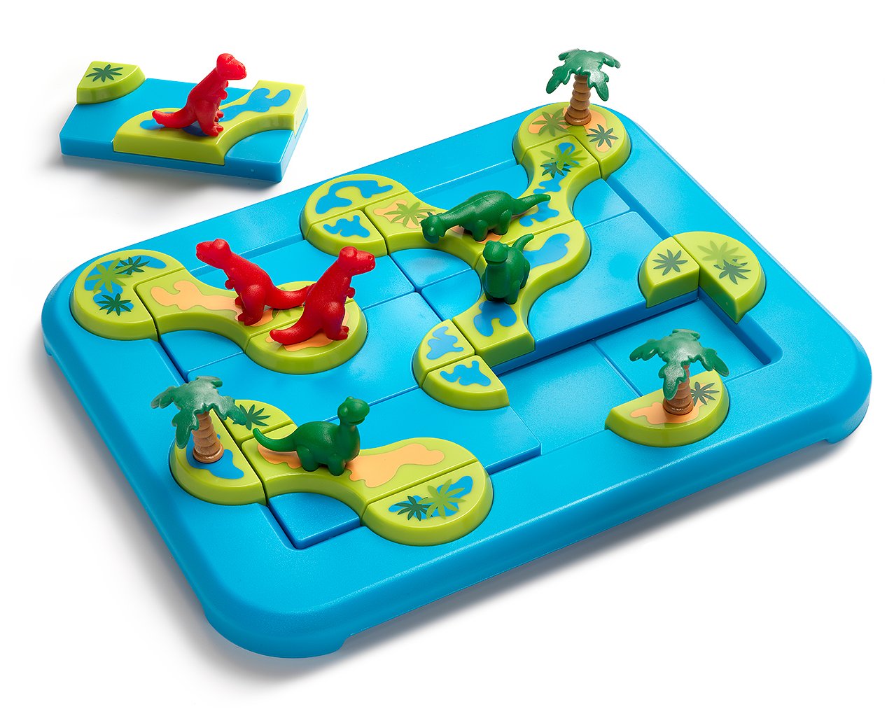SmartGames Dinosaurs spatial-reasoning play builds logical thinking skills.