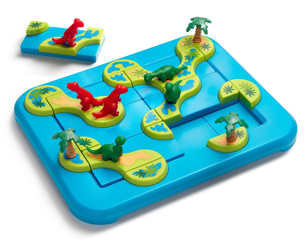 SmartGames Dinosaurs spatial-reasoning play builds logical thinking skills.