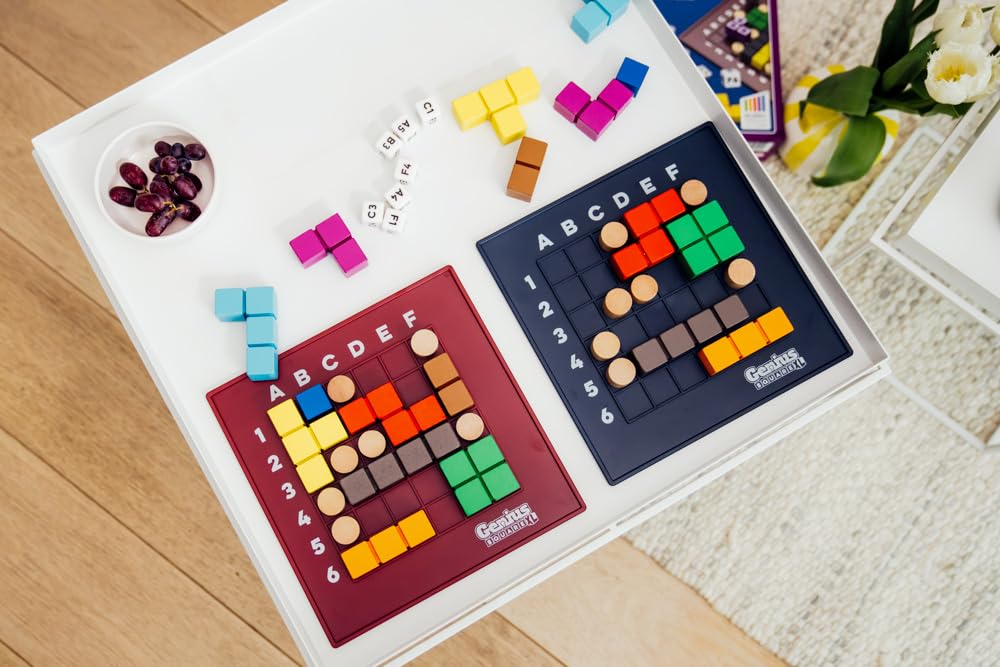 SmartGames The Genius Square puzzle pieces and blockers foster strategy