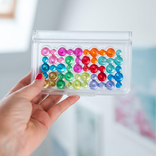 IQ Bubbles 120 challenges offer escalating brain teasers for solo sessions