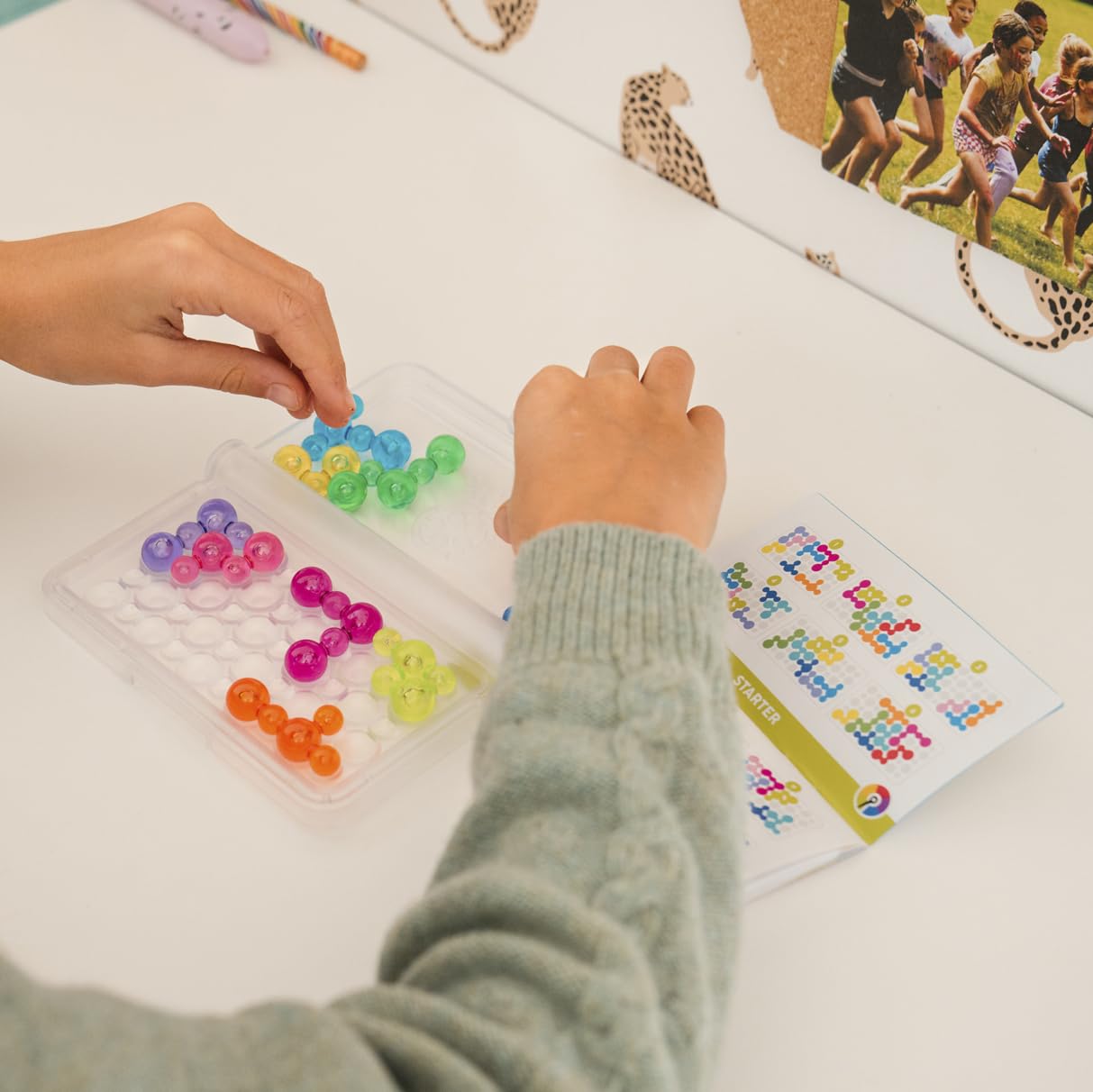 SmartGames IQ Bubbles colorful bubbles create vibrant visuals that spark deeper thinking
