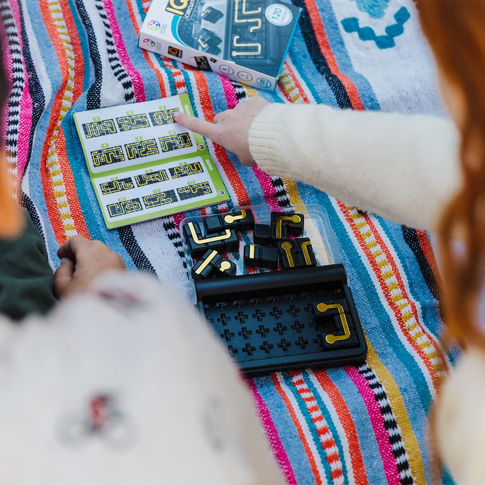 SmartGames IQ Circuit family play extends learning with accessible puzzles.