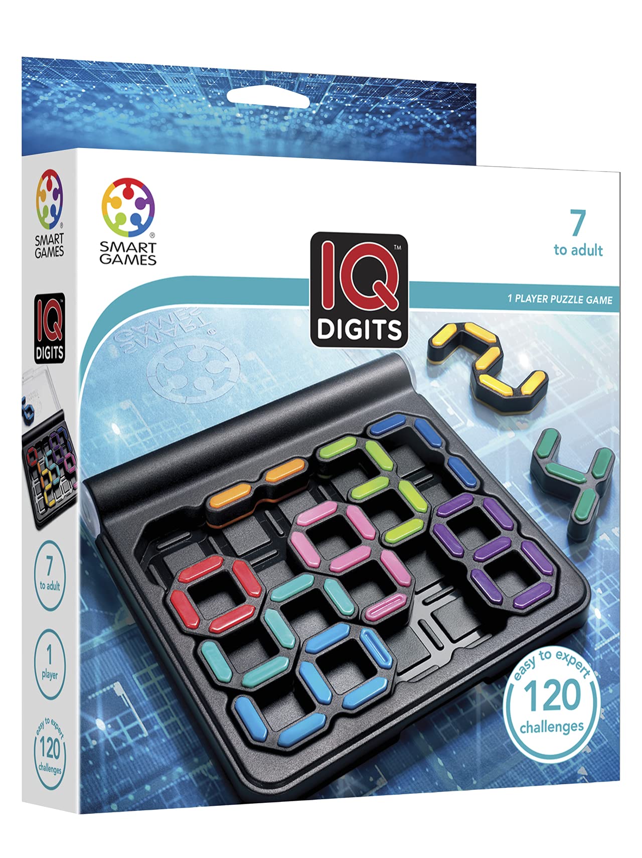SmartGames IQ Digits 120 progressive challenges invite ongoing problem solving