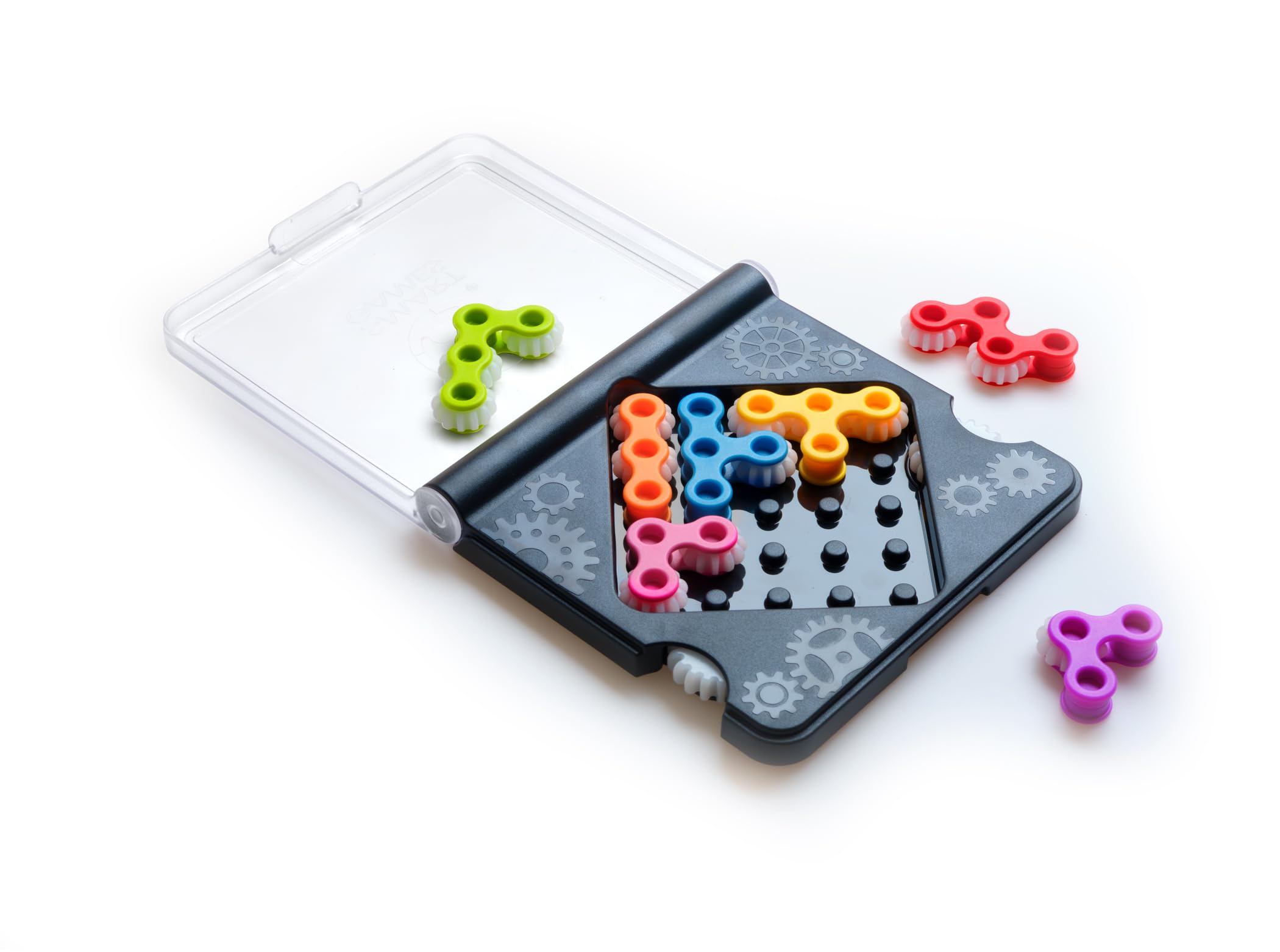 SmartGames IQ Gears sturdy construction supports years of family use.