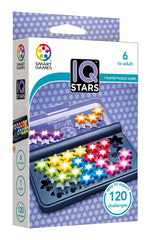 SmartGames IQ Stars challenge booklet guides players through 120 levels.