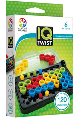 SmartGames IQ Twist game board with transparent lid for travel play
