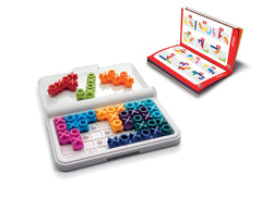 SmartGames IQ XOXO travel-friendly design fits easily in bags for trips.