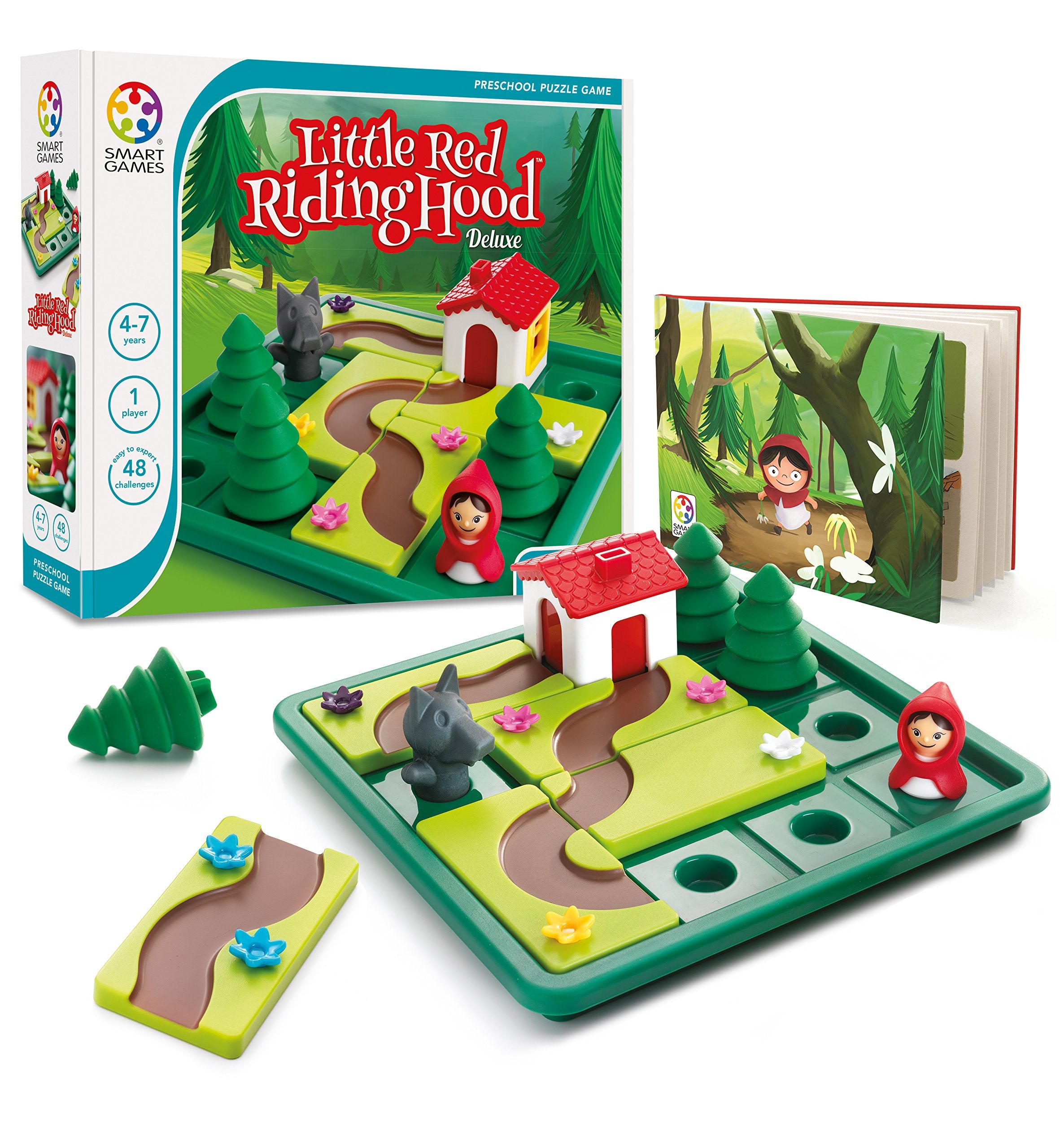 SmartGames Little Red Riding Hood puzzle board for engaging spatial thinking during play.