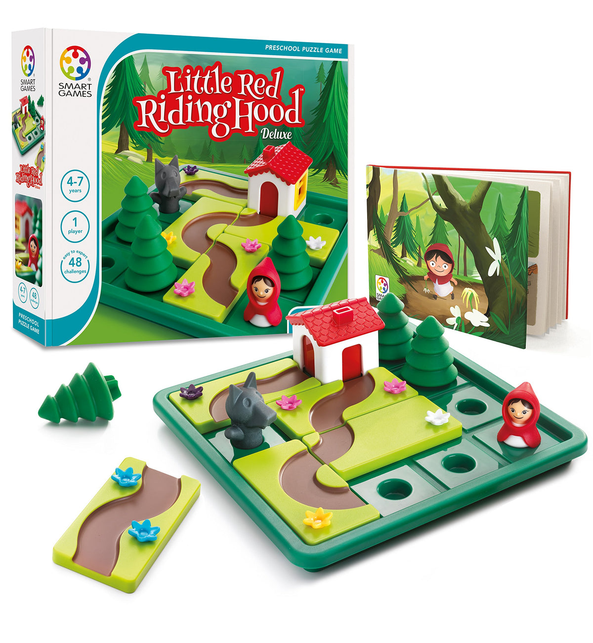 SmartGames Little Red Riding Hood puzzle board for engaging spatial thinking during play.