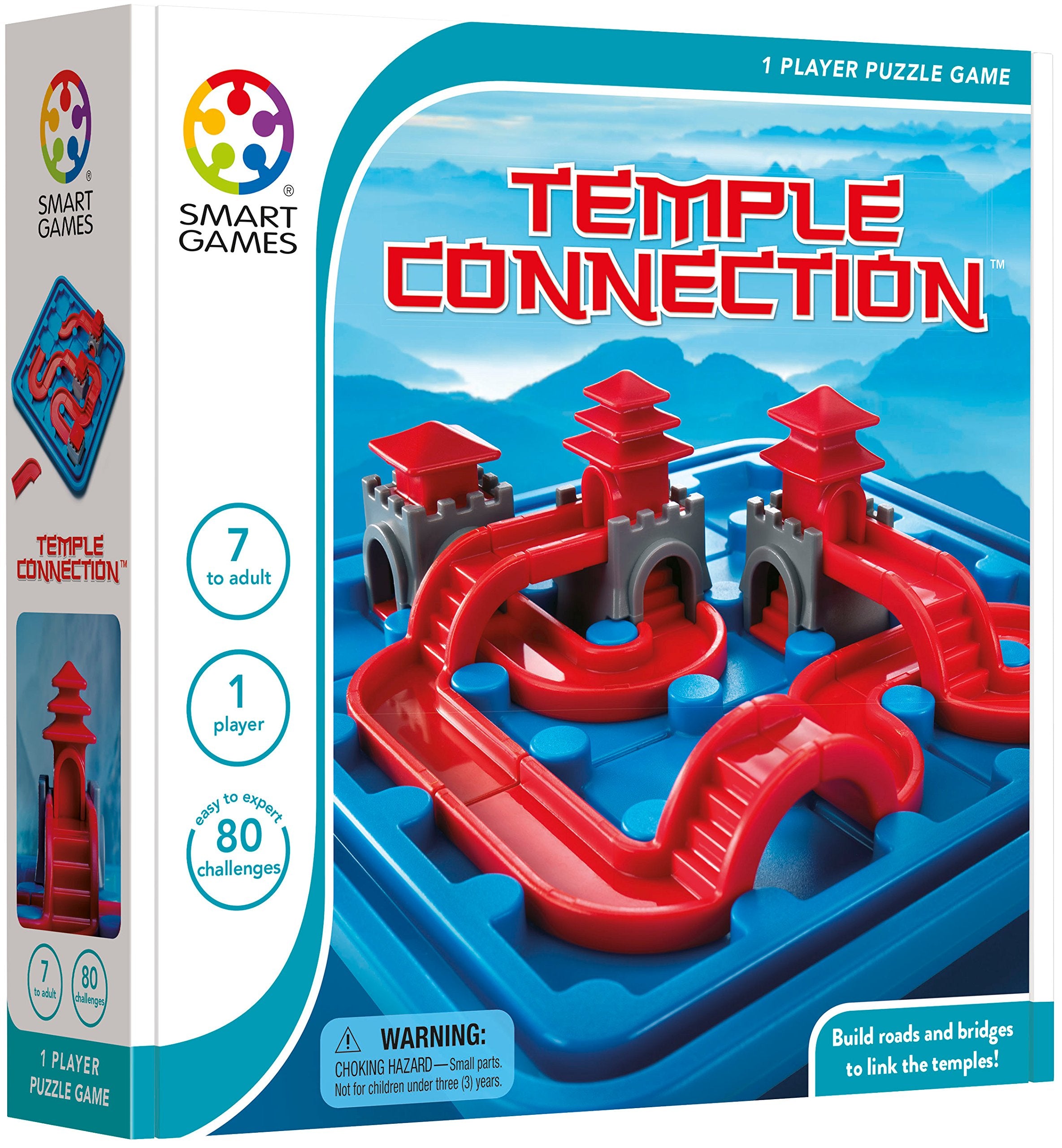 SmartGames multi-level temple grid highlights escalating complexity for all ages.