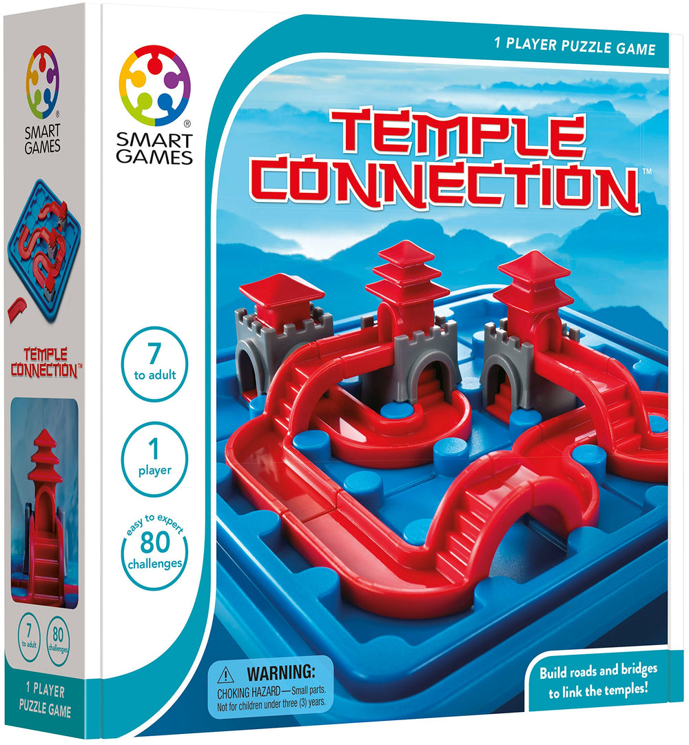 SmartGames multi-level temple grid highlights escalating complexity for all ages.