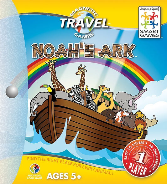 SmartGames Noah's Ark magnetic pieces support smooth solo play