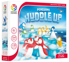 SmartGames Penguins modular ice tiles arranged for dynamic movement challenges.
