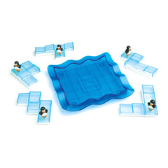 SmartGames Penguins on Ice pentomino pieces rotation to fit the grid