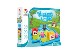 SmartGames Three Little Piggies houses scene supports spatial planning during play