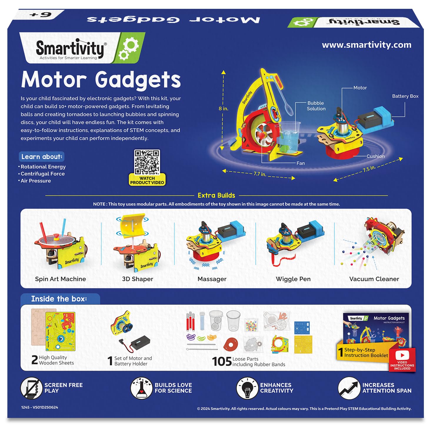 Smartivity kid friendly STEM play builds confidence and creativity.
