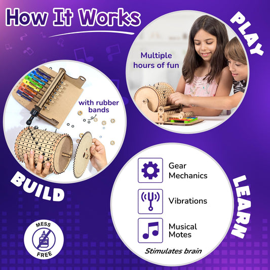 Smartivity DIY xylophone keys and wooden pieces enabling intuitive building