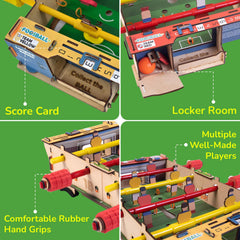 Kids building the foosball table fosters creativity and confidence.