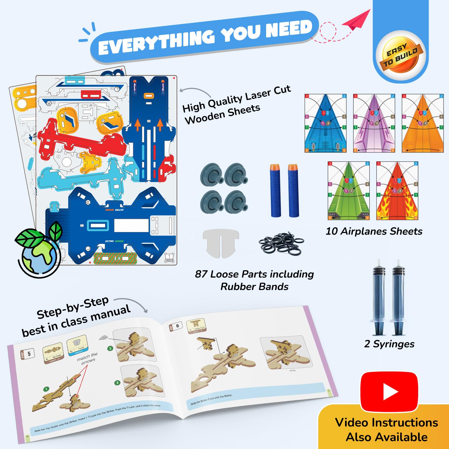 Smartivity lifetime replacement parts ensure uninterrupted building fun.