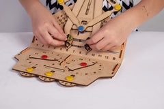 Smartivity Multiplication Machine arms reveal answers as kids test ideas.