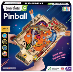 Smartivity pinball machine build kit cover showing hands-on STEM play