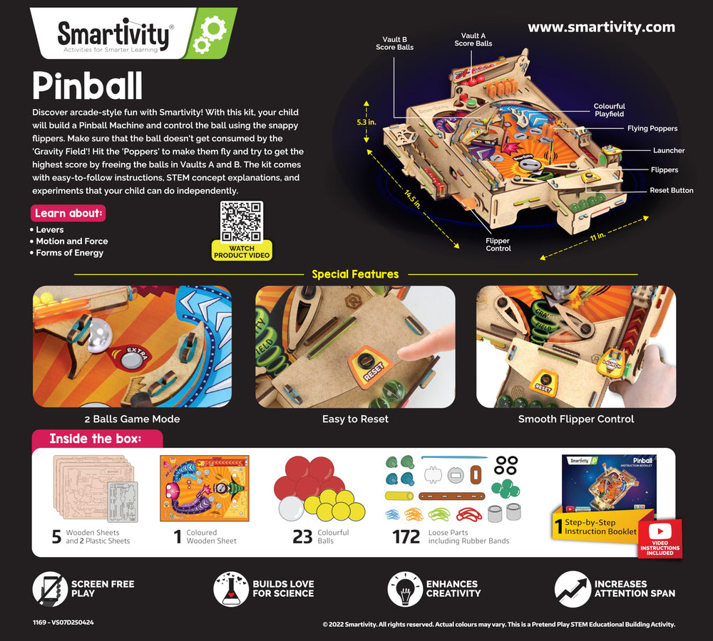 Smartivity pinball machine gift packaging ideal for birthdays