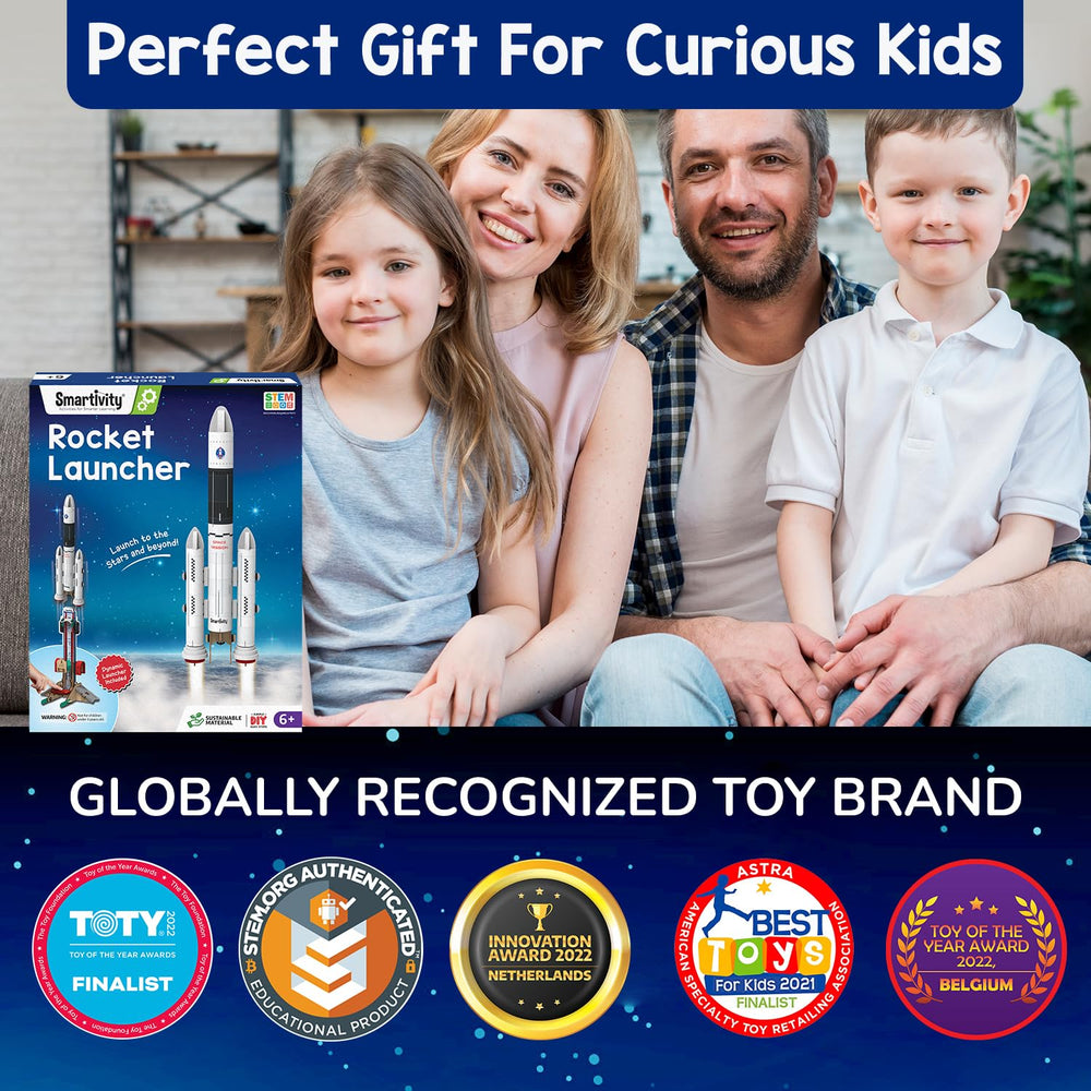 Smartivity Rocket Launcher awards-pack: trusted by families and recognized in STEM communities.