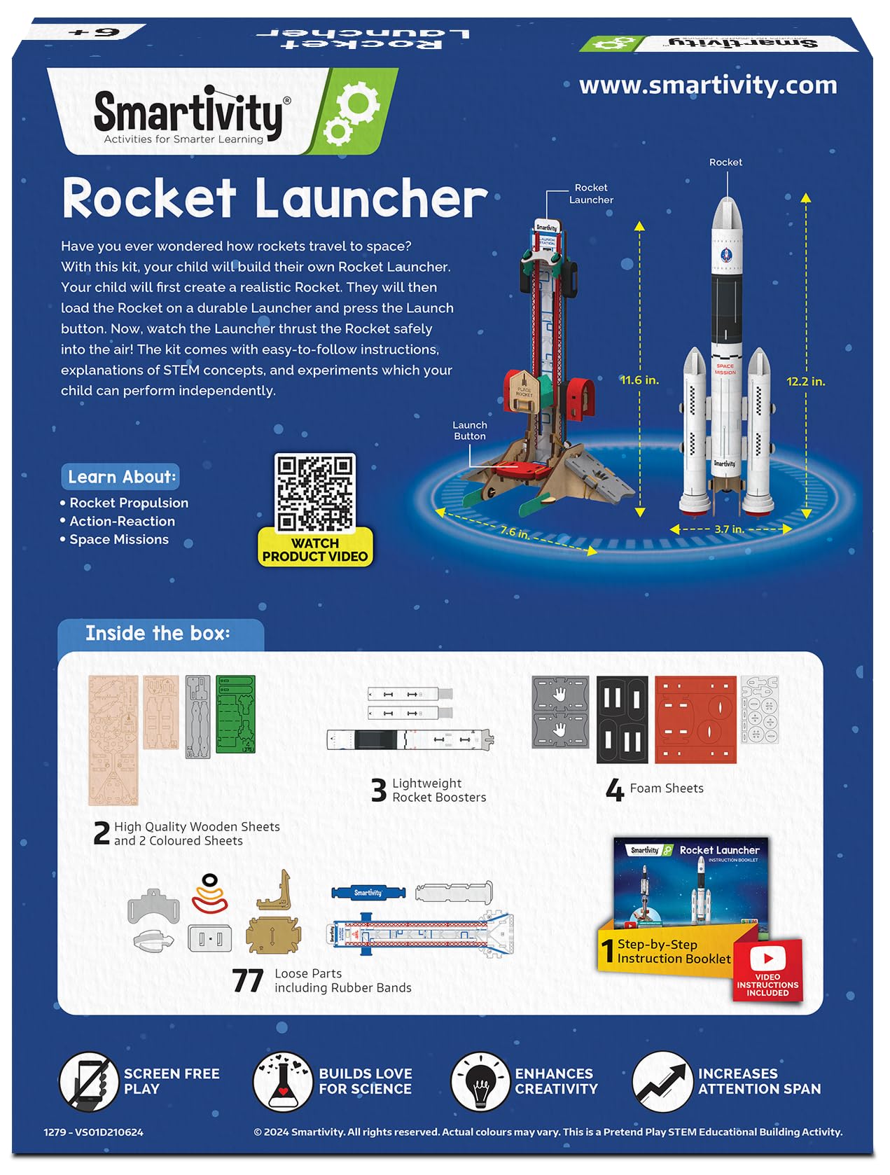 Smartivity Rocket Launcher gift-packaging: ideal birthday gift that blends fun and learning.