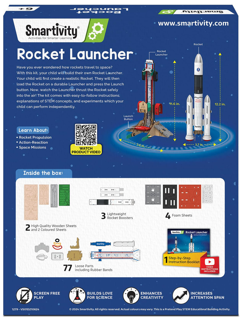Smartivity Rocket Launcher gift-packaging: ideal birthday gift that blends fun and learning.