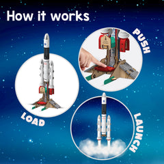Smartivity Rocket Launcher ready-launch image: kids test the launch and feel the excitement.