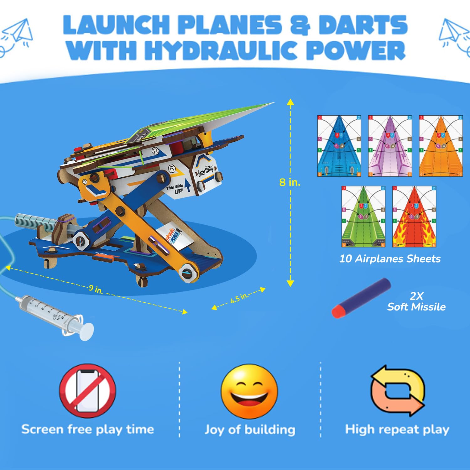 Smartivity step-by-step instruction manual guides kids through assembly.