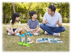 SMARTLAB Storm Watcher Weather Lab instruments include wind vane and rain gauge for active STEM exploration.