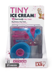 SmartLab Tiny Ice Cream Maker Set with compact tools for real ice cream making and learning