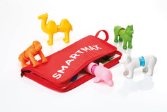 SmartMax first animals lion penguin build highlights real-world creatures with magnets.