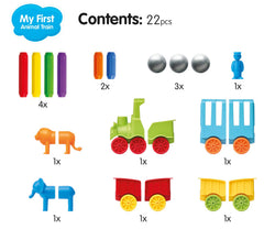 SmartMax My First Animal Train compatibility feature allows expanding builds with other sets