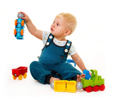 SmartMax My First Animal Train elephant piece provides soft tactile play for sensory discovery