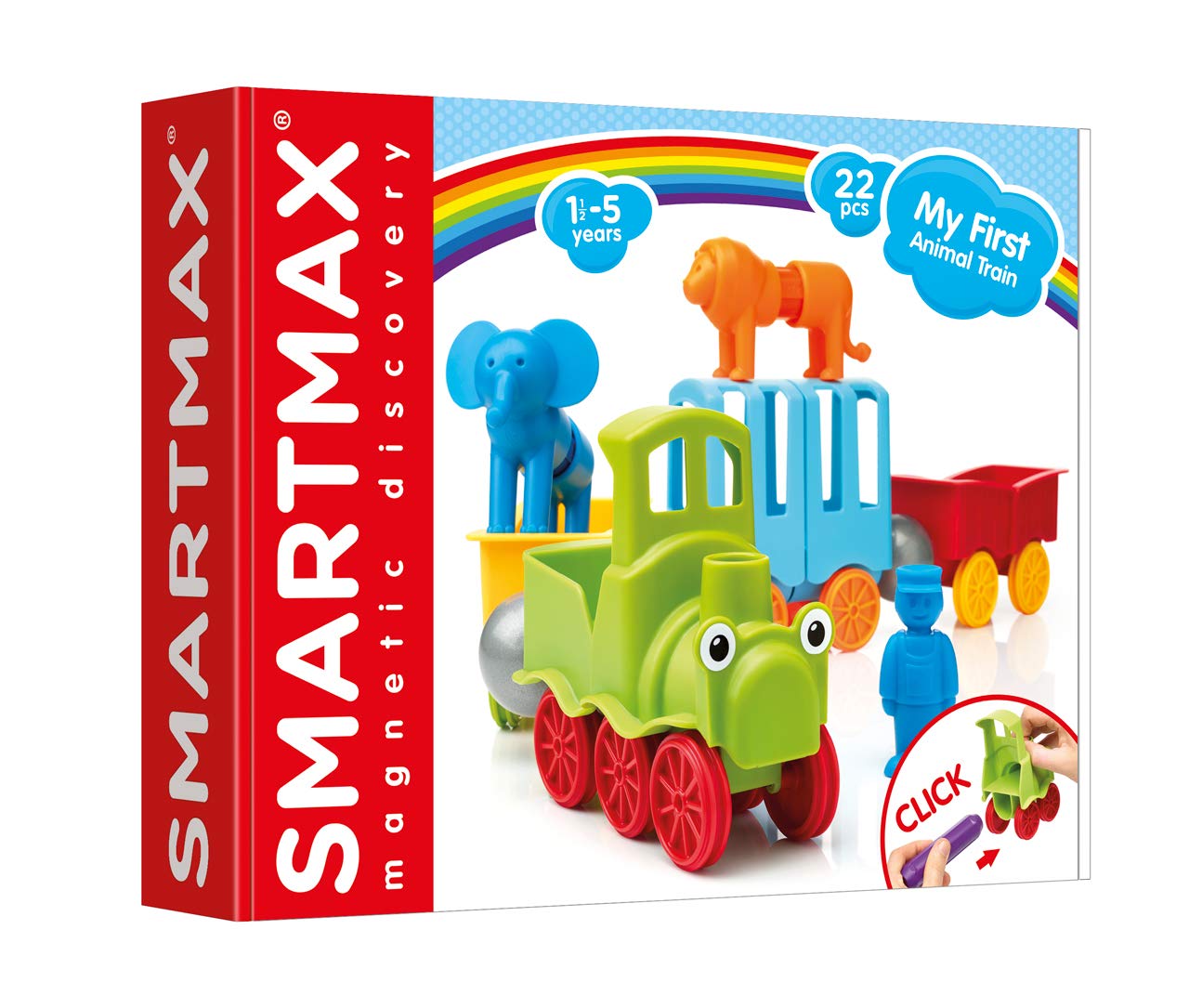 SmartMax My First Animal Train lion piece invites imaginative storytelling during learning play