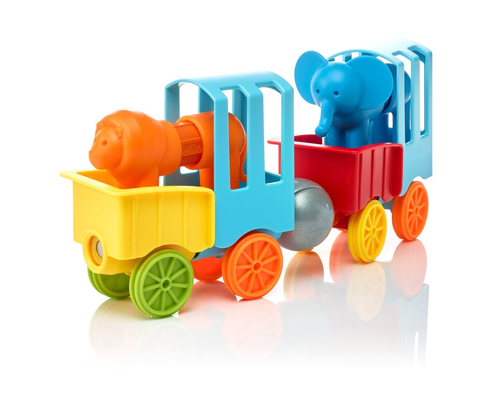 SmartMax My First Animal Train soft animals keep little hands safe during playtime