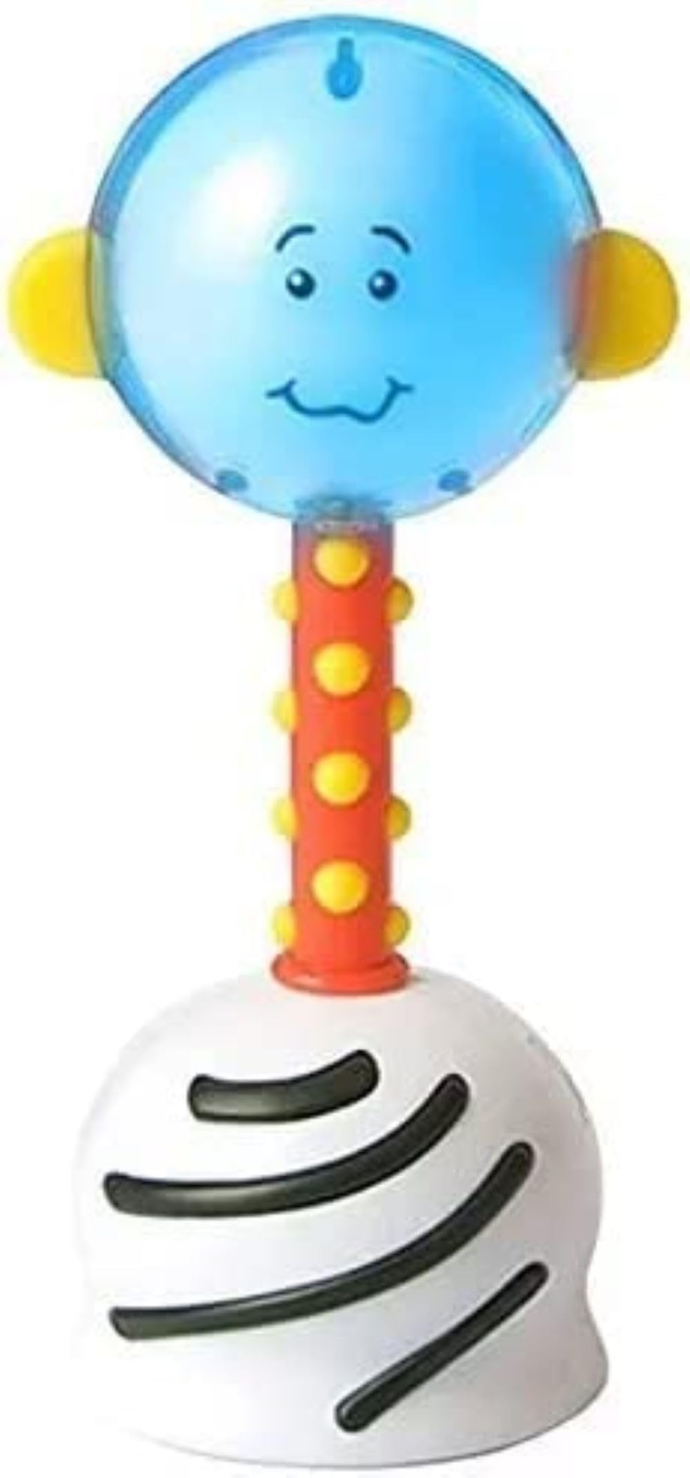 SmartNoggin NogginStik light-up rattle enhances visual tracking and grasping.
